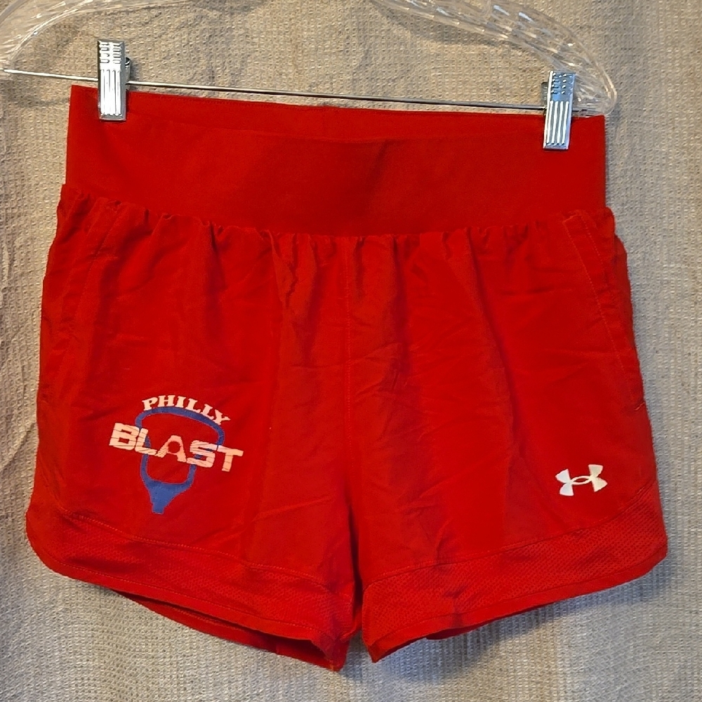 Under Armour Womens Shorts S Philly Blast training shorts Red Philadelphia NEW